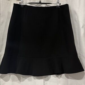 kate spade Black Mini Skirt with Ruffle Hem